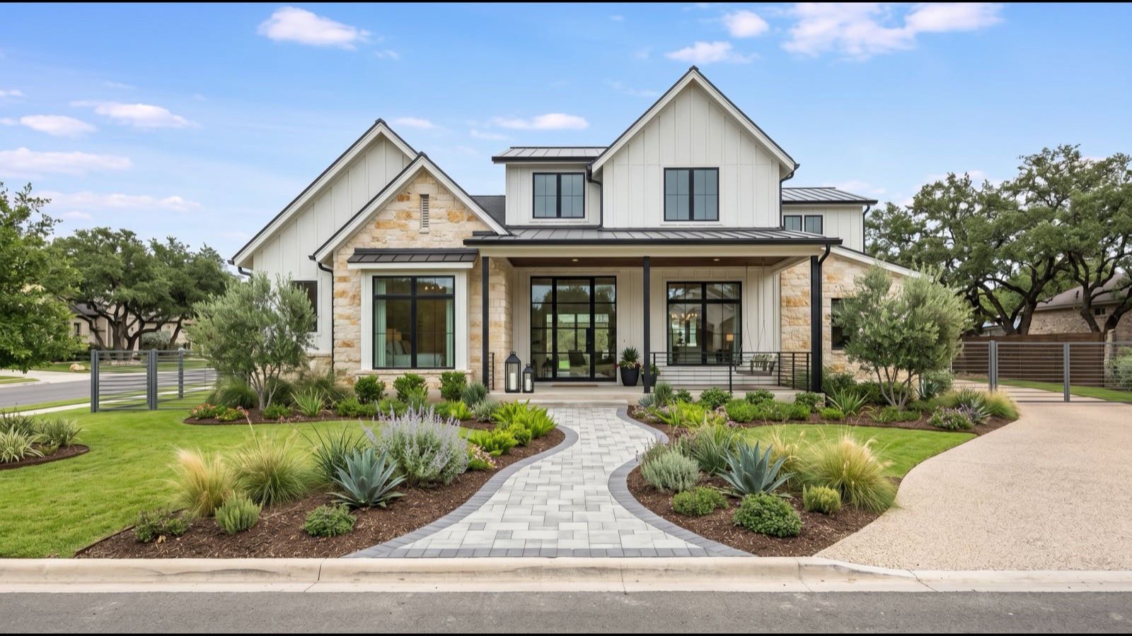 Modern new-construction model home in San Antonio for Velvet Realty Group